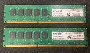 Crucial 8GB 2x4GB 240-Pin DIMM 512MX72 CT51272BA1067.M18FMD Memory Server RAM - Picture 1 of 1