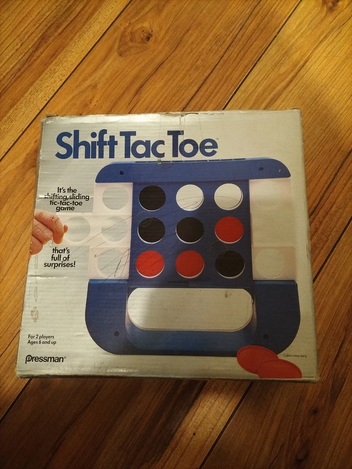 SHIFT TAC TOE GAME PRESSMAN 1988 - TIC TAC TOE LOVELY CONDITION RARE VINTAGE  - Image 1 of 4