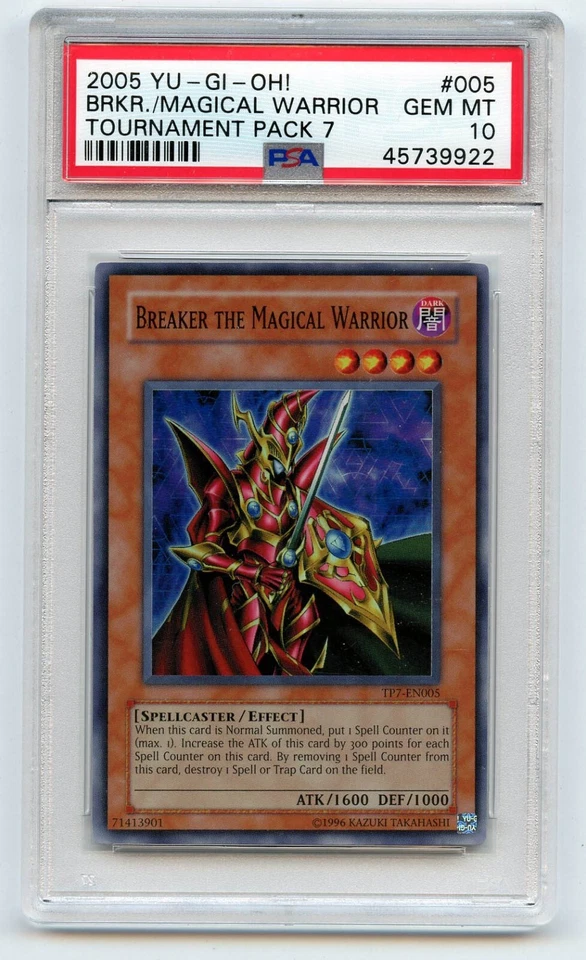 2005 Yu-Gi-Oh! TP7 Breaker the Magical Warrior (TP7-EN005) Super PSA 10 GEM MINT - Image 1 of 1