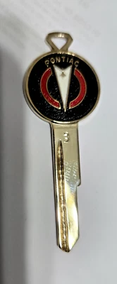 Llave en blanco Pontiac GM esmaltada dorada B50 Foto 1 de 4