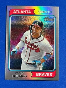 2023 TOPPS Heritage High Number EDDIE ROSARIO PLATA CROMO REFRACTOR /274 #506 - Imagen 1 de 2