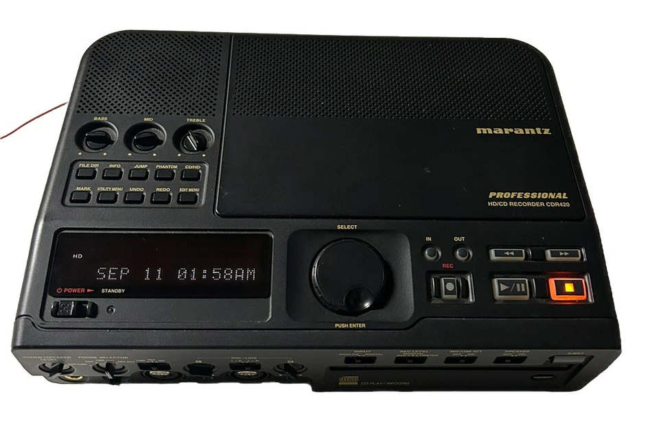 MARANTZ CDR-420 PORTABLE HARD DISK RECORDER HD/CD BURNER Excellent Condition - Image 1 of 4