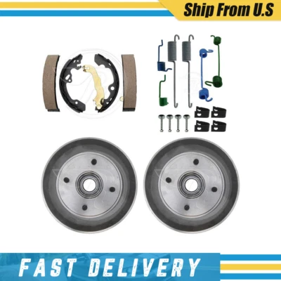Tambores de freno traseros zapatas de freno y herrajes kit de resorte para Ford Focus 2000-2008 Foto 1 de 4