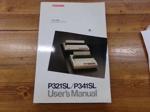 Vintage Toshiba 3-in-one Dot Matrix Printer P321SL/P341SL User's Manual - Picture 1 of 1