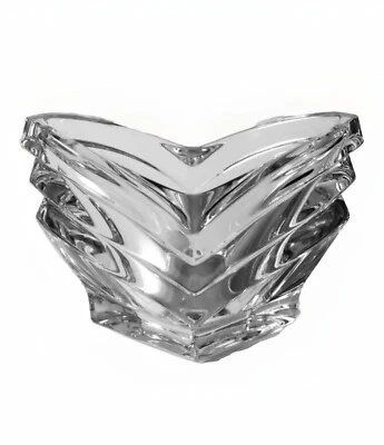 VTG Mikasa Crystal Glass Art Deco Candle Tea Light Holder 5” Germany Dish Decor - Image 1 of 4