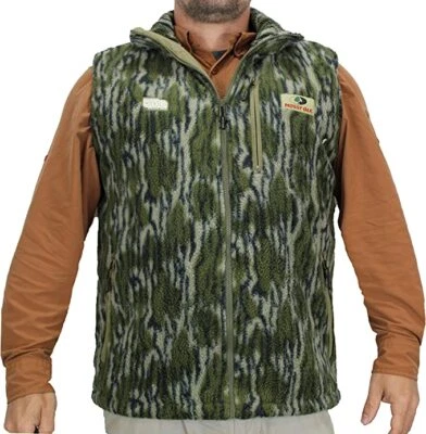 Paramount Wasatch Sherpa Fleece Camo Ultra Quiet MO Bottomland Camo Hunting Vest - Image 1 of 4