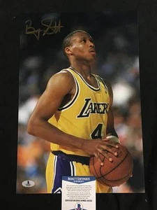 Byron Scott Los Angeles Lakers signed 10x15 Photo Free Throw BECKETT BAS COA - Picture 1 of 2