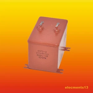 20 uF 500 V 10% SOVIET PAPER PIO AUDIO CAPACITOR WITH PLATE MBGO-2 - Picture 1 of 4