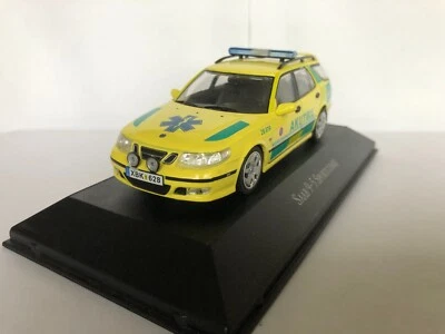 Macchina Saab 9-5 Sport Giardinetta Ambulanza Akutbil Suede Svezia 1/43 Atlas - Immagine 1 di 4