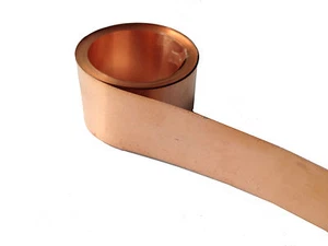 99.5% Pure Copper Cu Metal Foil Roll 0.053mm thick x 31.75mm wide x 10m - Picture 1 of 4