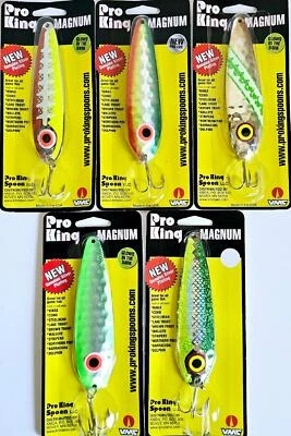 (Lote de 5) Cuchara Pro King Magnum 4-3/4" Nueva lámina profesional y chapado en plata genuina Foto 1 de 4