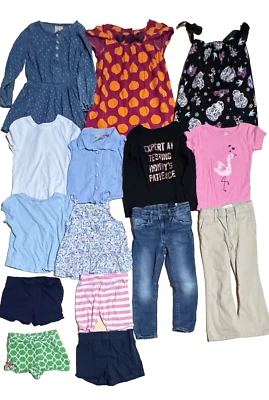 Girls Clothes Lot Of 15- Size 4/4T Carters, Place, Penelope Mack Old Navy & More - Image 1 of 4