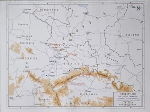 MODERN WEST POINT MAP NAPOLEONIC WARS LEIPZIG CAMPAIGN 1813 BENNIGSEN DRESDEN - Picture 1 of 2