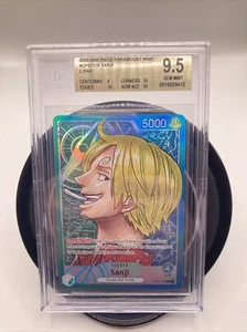 Sanji OP02-026 L Parallel Alt Art BGS 9.5 English One Piece Card Game - Picture 1 of 2