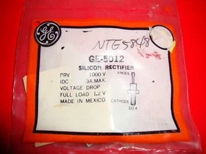 3 Amp 1000 PRV silicon rectifier GE-5012 (equal to NTE5848) - Picture 1 of 2