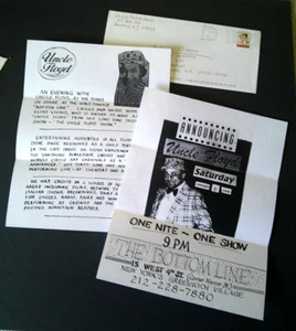 Uncle Floyd at The Bottom Line NYC (Jan 8, 2000) TWO 8.5 x 11-in Ads + Envelope - Picture 1 of 2