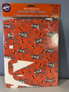 Scatole regalo biscotti Halloween scheletri danzanti 3 scatole nuove con scatola - Foto 1 di 5