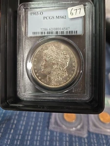 1903 O PCGS MS62 - Silber Morgan Dollar - 1 $ US Münze - Bild 1 von 2