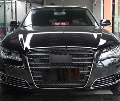 Сетчатая решетка для переднего бампера с решеткой противотуманных фар для Audi A8 2010-2013 S8 W12 - Изображение 1 из 3