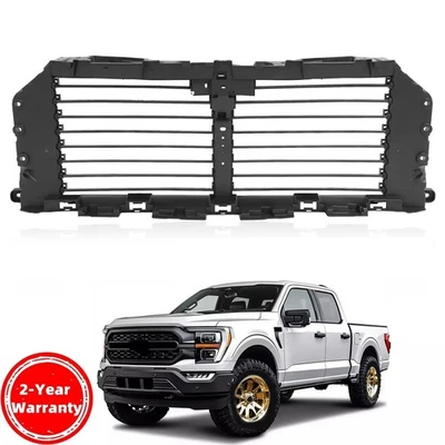Para Ford F150 2021-2025 Radiador Superior Delantero Rejilla Obturador de Aire Sin Motor Foto 1 de 4