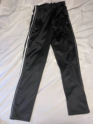 Men’s Cougar Sport Track Pants Size M Black White Elastic Waist Drawstring Zip - Image 1 of 4