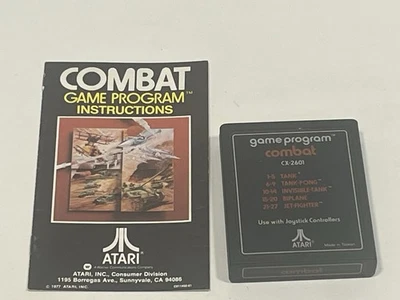 Combat(Atari 2600,1977)文本版游戏盒和手动测试 — 第 1/4 张图片