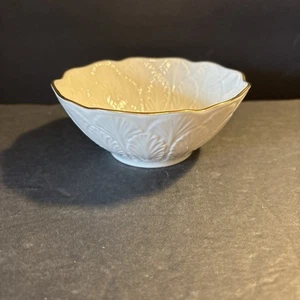 Plato de caramelo Lenox Greenfield porcelana con borde de oro de 24 quilates 4,5" elegante hecho en EE. UU. - Imagen 1 de 6