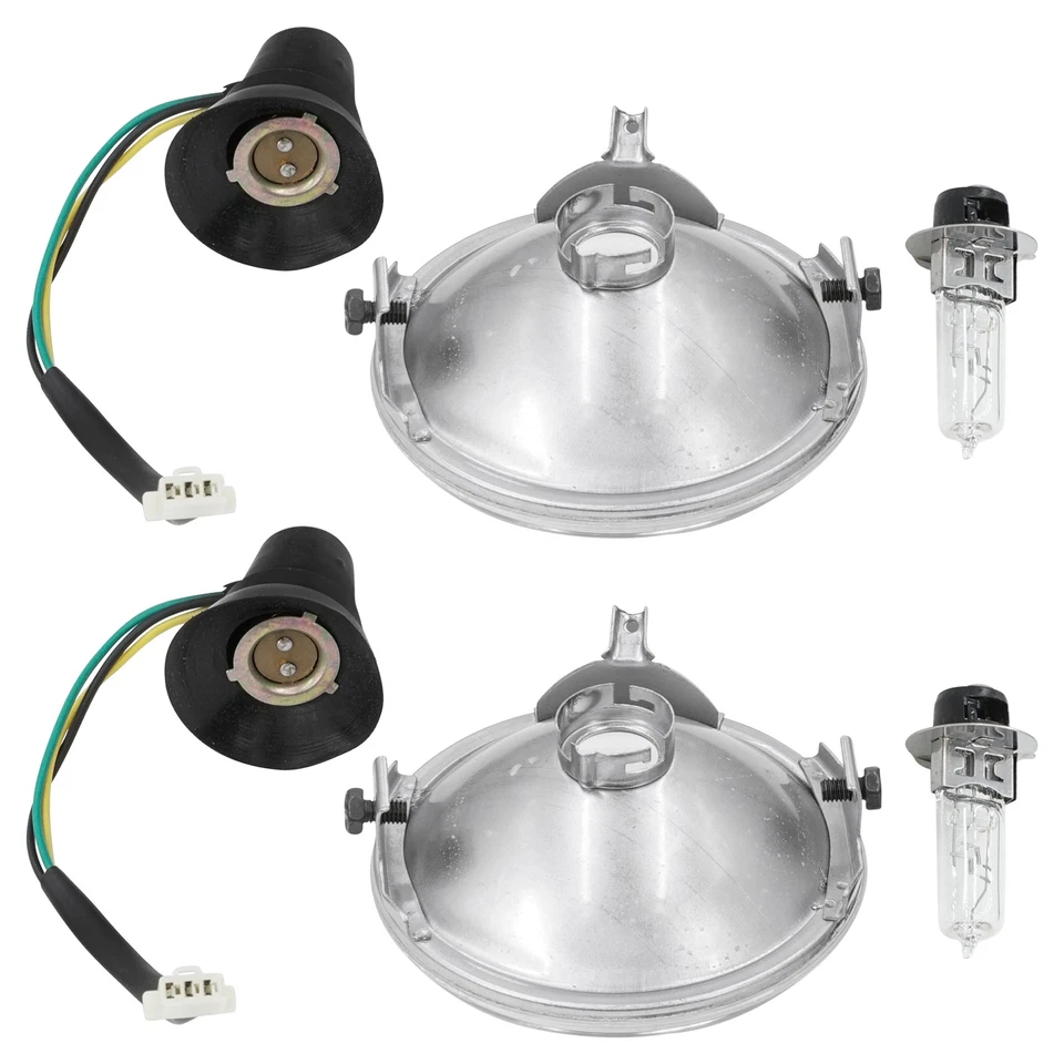 Faro y bombilla halógena para Yamaha Kodiak 400 YFM400FW 1996-1998 izquierda y derecha Foto 1 de 4