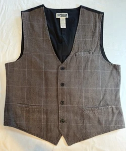 Route 66 Original Clothing Co Men’s Médium Flannel Brown Plaid Vest - Picture 1 of 11
