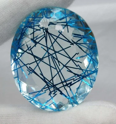 Huge 115.25 Ct Certified Natural Rutilated Quartz Oval Shape Loose Gemstone - Image 1 of 4