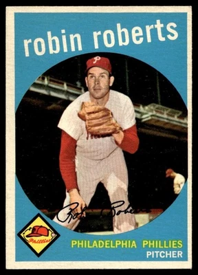 1959 Topps Robin Roberts Philadelphia Phillies No352 A9 - Изображение 1 из 2