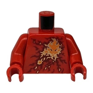 LEGO® Red Minifigure Torso NRG Kai Fire Energy Pattern Red Ninjago 9591 - Picture 1 of 2