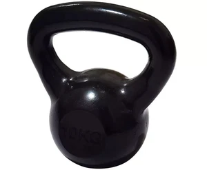 Cast Iron Kettlebell 10kg Black For Fitness Weight Exercise Home Gym Fitness New - Picture 1 of 7