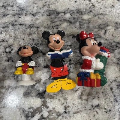 Vintage Mickey And Minnie Mouse Figurines - Image 1 of 4