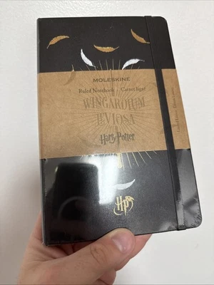 New Sealed Harry Potter Black Wingardium Leviosa Moleskine Notebook Journal - Image 1 of 4