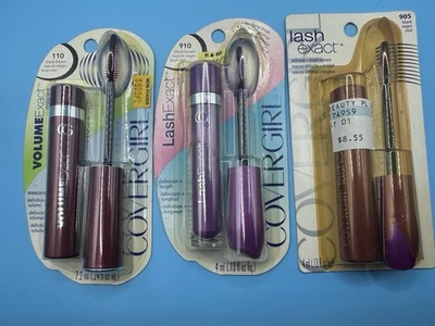 COVERGIRL Volume Lash Exact Mascara 110 905 910 Black/Black Brown HTF NOS #C47 - Image 1 of 2