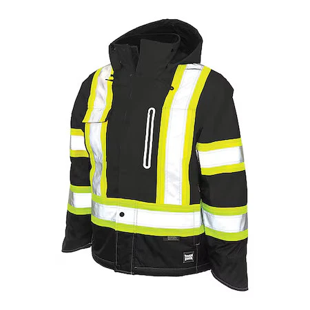 Parka Tough Duck S24511 Hi-Vis, preta, tamanho 2Xl - Imagem 1 de 1