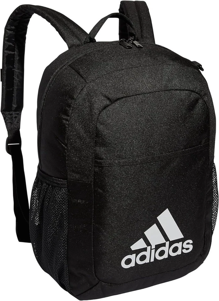 adidas 978479 Classic 3 Stripes Backpack - Black and White