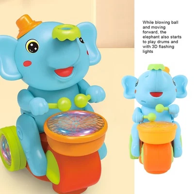 Elephant Electric Car Spielzeug Pädagogische Musik Lichteffekt Walking Elephant - Bild 1 von 4