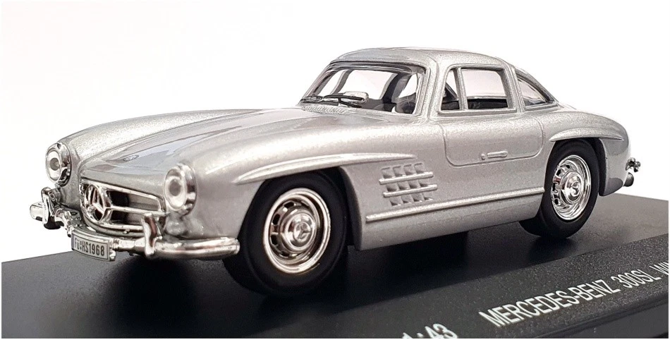 High Speed 1/43 Scale 43KFB16S - 1954 Mercedes Benz 300SL Wing Dr - Silver - Image 1 of 4