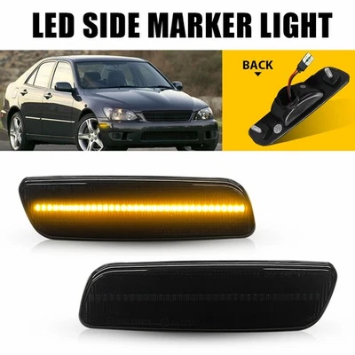 For Lexus 1998-05 GS300 Base Front Bumper Side Marker Signal Lights Amber 2PCS J - Image 1 of 4