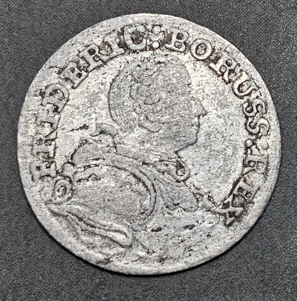 Frederick II 1753 3 Kreuzers Kingdom of Prussia SILVER COIN - Image 1 of 2