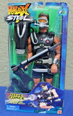 Figura de acción y equipo Mattel Max Steel Scuba Dive Force 2001 Foto 1 de 4