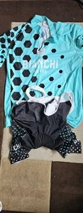 Bianchi Cycling Kit Top And Shorts Celeste Mens Size XXXL - Picture 1 of 4