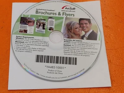 ⭐️⭐️⭐️⭐️⭐️ PC Software CD Disc ArcSoft Brochures & Flyers for Window/Mac - Image 1 of 2