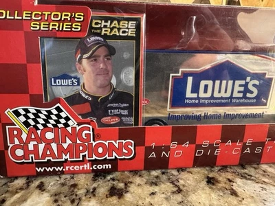 AUTOGRAPHED Jimmie Johnson #48 Lowe’s Racing 1:64 Hauler  Racing Champions - Image 1 of 4