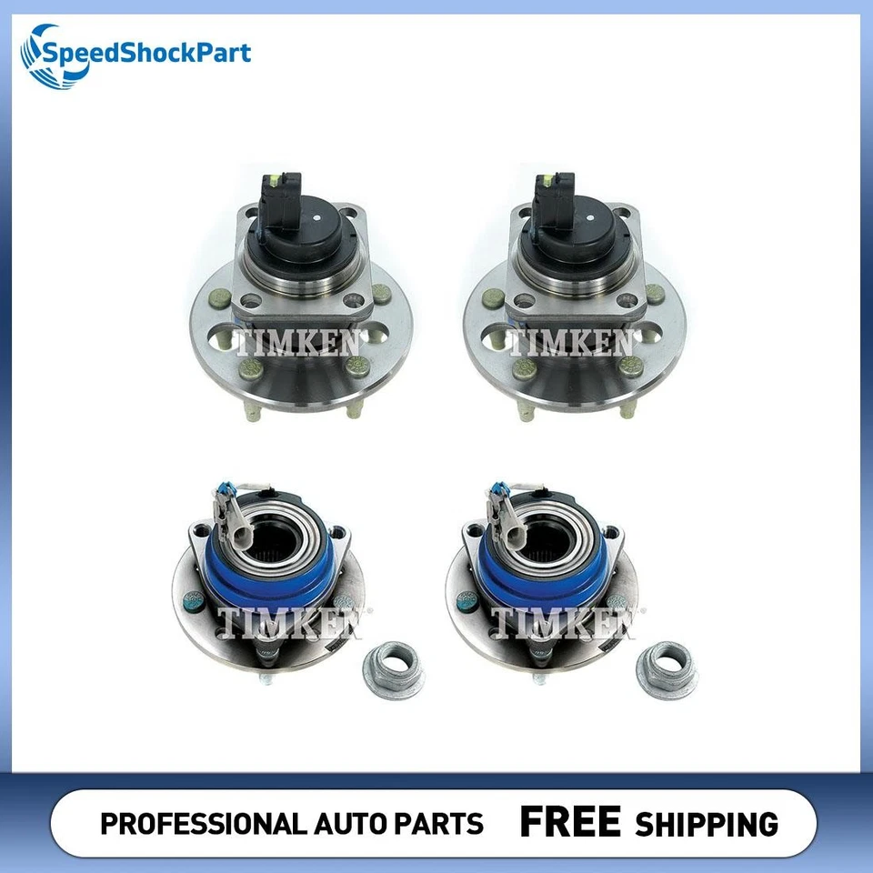 Front Rear Wheel Bearing and Hub Assembly Timken for Chevrolet Malibu 1997-2001 - Image 1 of 4