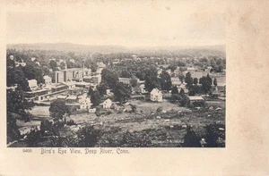 Bird's Eye View of Deep River CT Connecticut Postcard - Picture 1 of 2