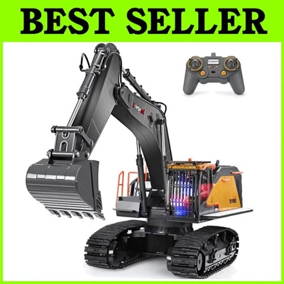 Full Functional RC Excavator Truck - Metal Shovel & Lights - Image 1 of 4