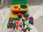 Fisher Price Pop Onz Musical Pop Twirl Spin Building Table Lot Accessories 